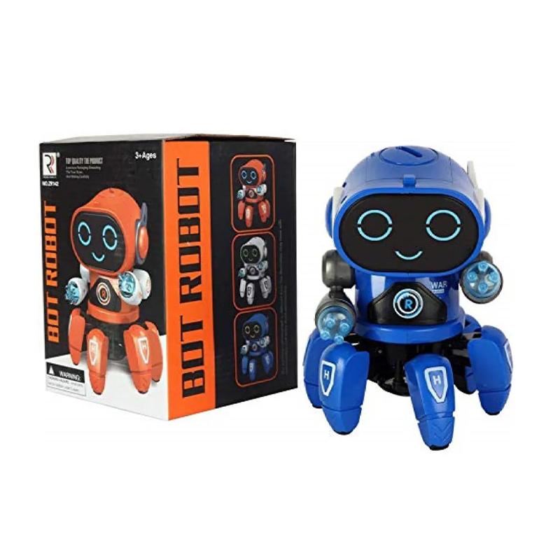 Octopus Style Dancing Bot Robot Blue Musical Dancing Robot with Light & Sound