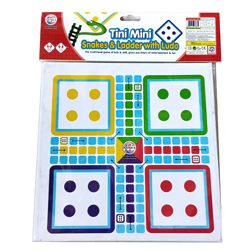 Ratnas Tini mini Snakes & ladder with ludo
