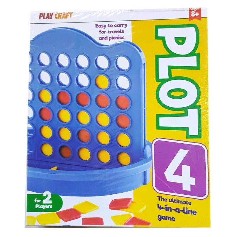 Play Craft Plot -4 The Ultimate 4 in a Line Game | Board Game for Kids & Family | Strategy Fun Indoor Game | Board Games