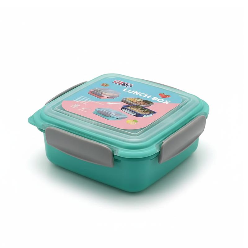 Gibo Lunch box 2 in 1 (Green) | Lunch Box for Kids | Insulated Tiffin Box for School Children | Lunch Boxes