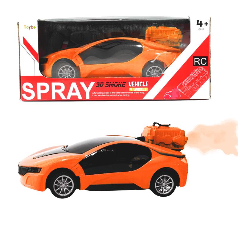 Toyboi 3D 4 wheel spray vehicle Car (Orange) | Remote Control Toy for Kids | RC Rechargeable Battery Operated Toy | RC Toys