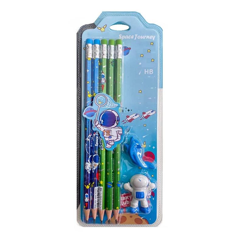 Little tree SPACEMAN Art Wood Pencil | School Accessory for Students | Kids School Stationery Accessory | School Accessories
