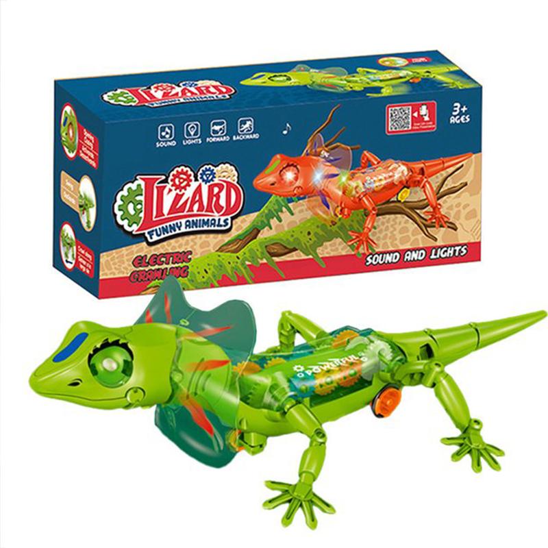 Play & Smile Gear Lizard Play toy (Multicolor) | Musical Toy for Kids | Battery Operated Sound & Light Toy | Musical Toys